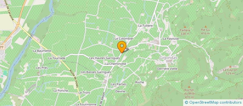 localisation de l'entreprise LES CLOS MJ  GIGONDAS