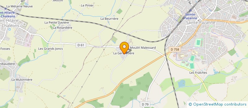 localisation de l'entreprise LES CLOS MOUILLES  SAINTE-PAZANNE