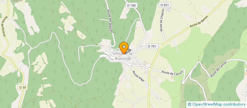 localisation de l'entreprise LES CLOS ROBINSON  MERINDOL