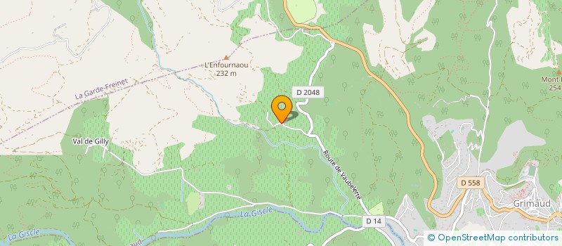localisation de l'entreprise LES CLOS SERVIEN à GRIMAUD