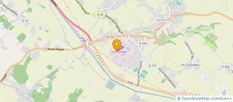 localisation de l'entreprise LES CLOS VERTS  VERFEIL