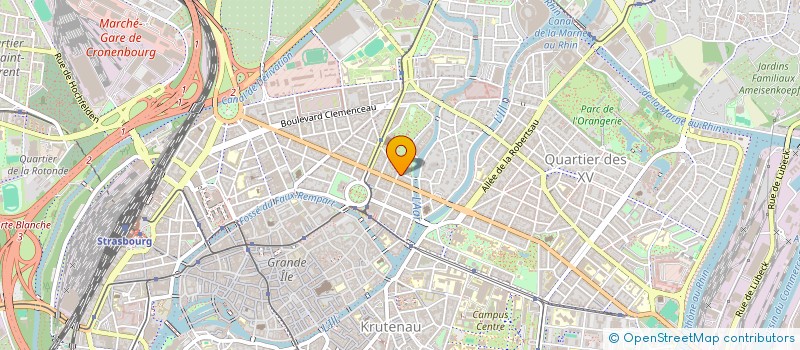 localisation de l'entreprise LES CLOS VERTS à STRASBOURG