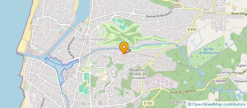 localisation de l'entreprise LES CLOSEAUX à CAPBRETON