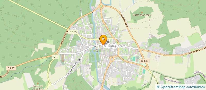 localisation de l'entreprise LES CLOSEAUX à MILLY-LA-FORET
