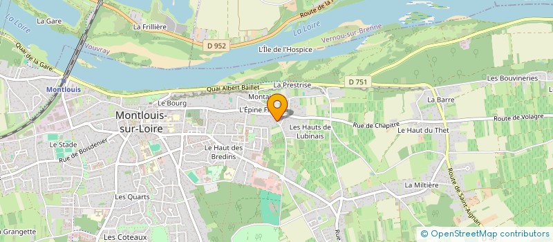 localisation de l'entreprise LES CLOSERIES à MONTLOUIS-SUR-LOIRE