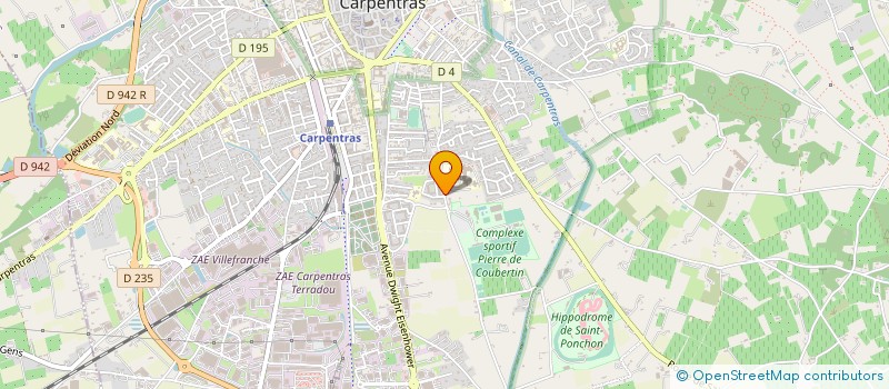 localisation de l'entreprise LES CLOTURES DU COMTAT à CARPENTRAS