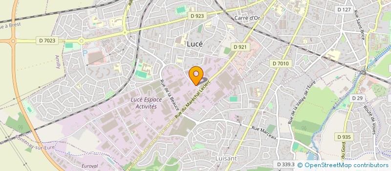 localisation de l'entreprise LES CLOTURES DU LOIR - EN ABREGE : CDL à LUCE