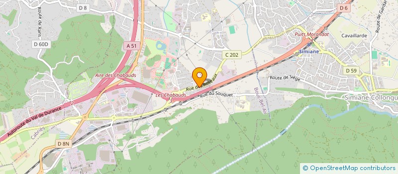 localisation de l'entreprise LES CLOTURES MARSEILLAISES à BOUC-BEL-AIR