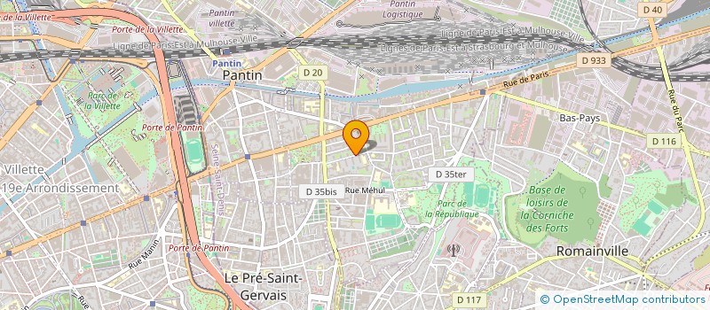 localisation de l'entreprise LES CLOWNS DE PANTIN  PANTIN