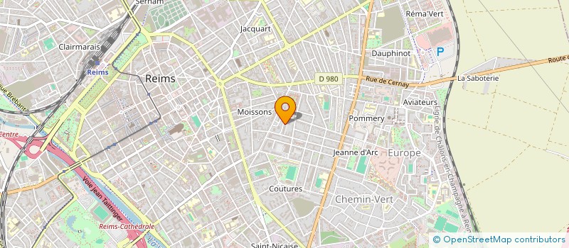 localisation de l'entreprise LES CLYCLADES  REIMS