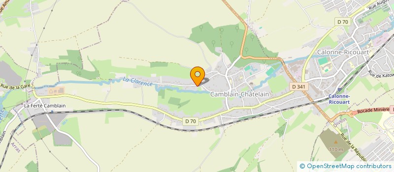 localisation de l'entreprise LES CO'LIBRIS  CAMBLAIN-CHATELAIN