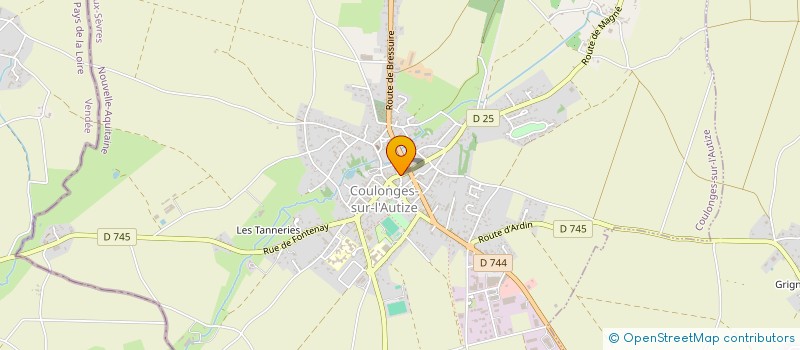 localisation de l'entreprise LES CO'PAINS DE GATINE  LE TALLUD