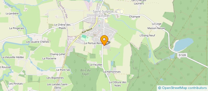 localisation de l'entreprise LES CO'PAINS GOURMANDS  PREND LE TEMPS D'ETRE GOURMAND  SAINT-SULPICE-LA-FORET