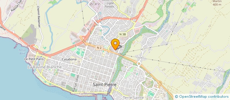 localisation de l'entreprise LES COACHS CERTIFIES DE LA REUNION ET DE L' OCEAN INDIEN à SAINT-PIERRE