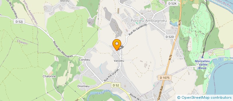 localisation de l'entreprise LES COBRAS  PORCIEU-AMBLAGNIEU