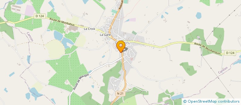 localisation de l'entreprise LES COCASSIERS  CANCON