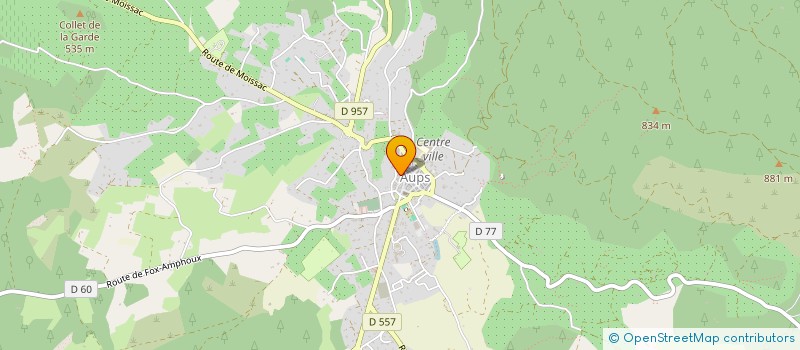 localisation de l'entreprise LES COCCINELLES à AUPS