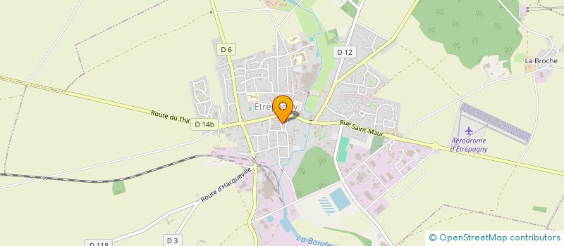 localisation de l'entreprise LES COCCINELLES à ETREPAGNY