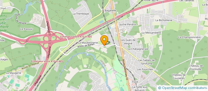 localisation de l'entreprise LES COCCINELLES à VEIGNE