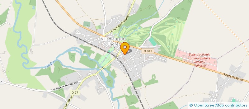 localisation de l'entreprise LES COCCINELLES à VILLEDIEU-SUR-INDRE