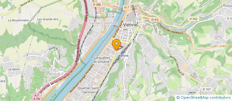 localisation de l'entreprise LES COCCINELLES  VIENNE