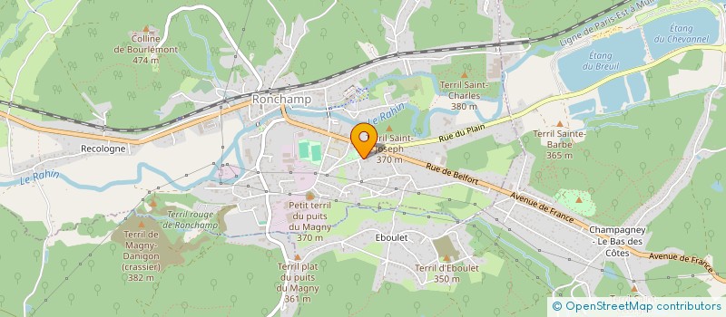 localisation de l'entreprise LES COCHERS DIMOUENE  RONCHAMP