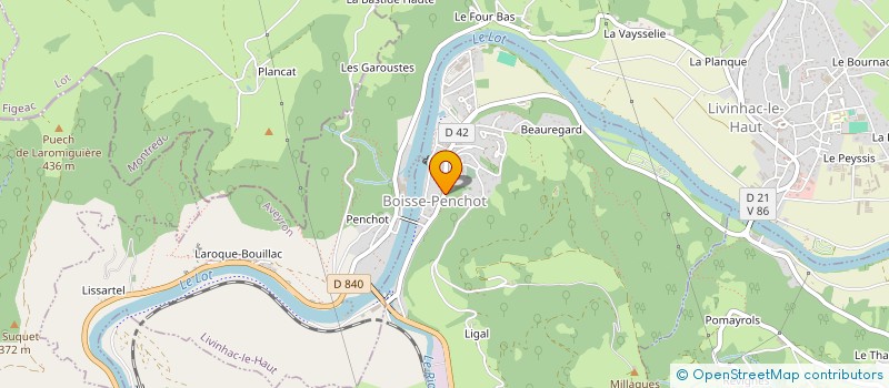 localisation de l'entreprise LES COCHES DE PENCHOT  BOISSE-PENCHOT