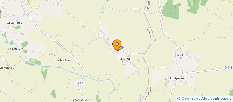 localisation de l'entreprise LES COCHONS D'ANTAN  CHAUVIGNY