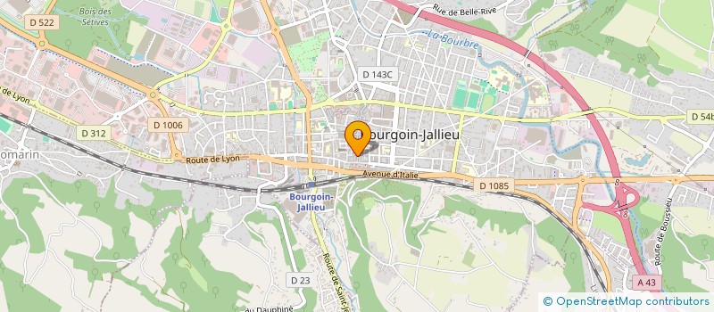 localisation de l'entreprise LES COCOTIERS  BOURGOIN-JALLIEU