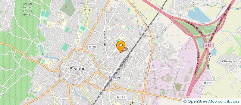 localisation de l'entreprise LES COCOTTES à BEAUNE
