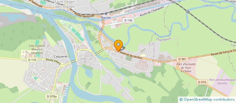 localisation de l'entreprise LES COCOTTES DE DECIZE à DECIZE
