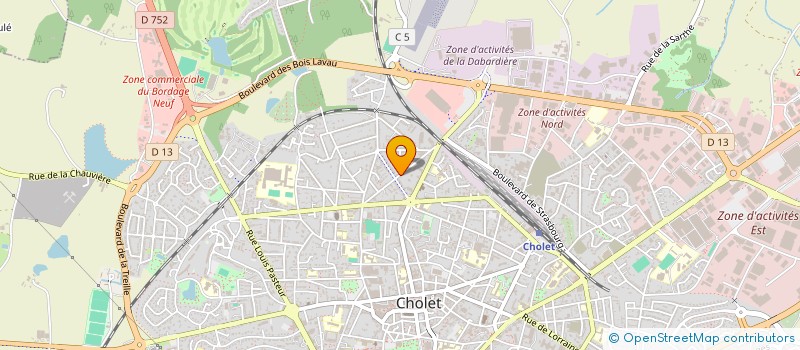 localisation de l'entreprise LES COEUR'OPE RAID à CHOLET