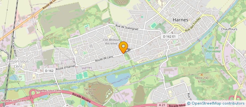 localisation de l'entreprise LES COEURS D'ORS  HARNES