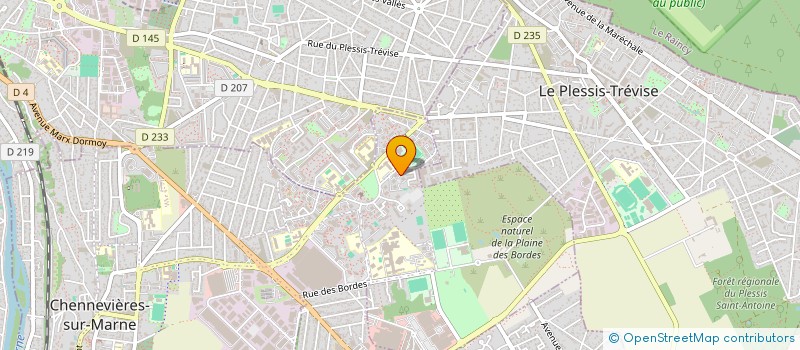 localisation de l'entreprise LES COEURS D'UNE FRATRIE à CHENNEVIERES-SUR-MARNE