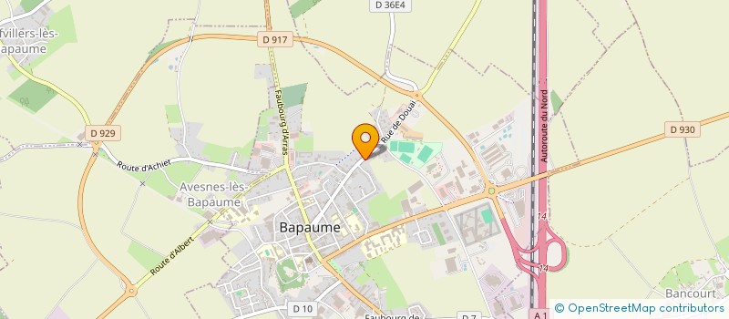 localisation de l'entreprise LES COEURS DE MARIE  BAPAUME