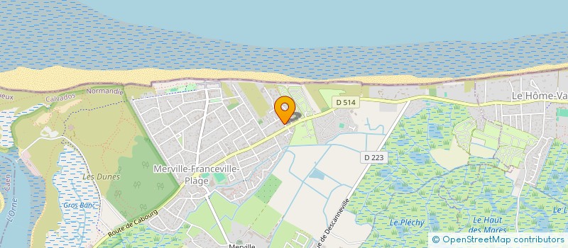 localisation de l'entreprise LES COEURS DE MATERVILLA  MERVILLE-FRANCEVILLE-PLAGE