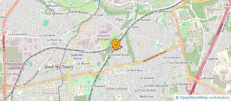 localisation de l'entreprise LES COEURS DES DUNES à JOUE-LES-TOURS