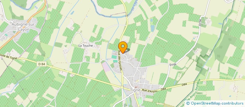 localisation de l'entreprise LES COEURS DU LAYON à LYS-HAUT-LAYON