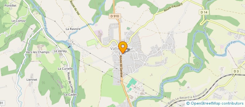 localisation de l'entreprise LES COEURS LIBRES FOREVER  VALLIERES-SUR-FIER