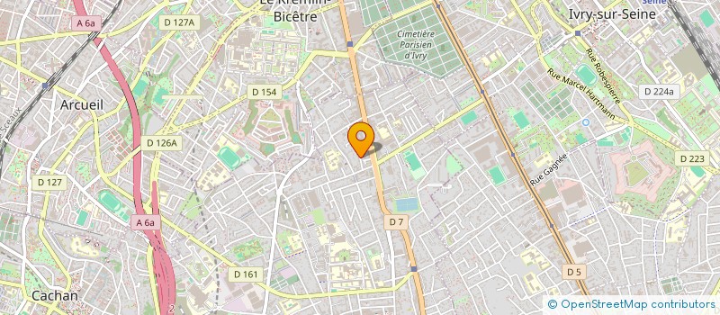localisation de l'entreprise LES COEURS REUNIS à VILLEJUIF