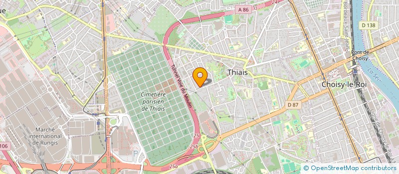 localisation de l'entreprise LES COEURS UNIS  THIAIS