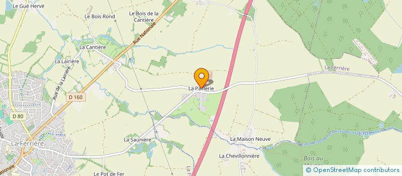 localisation de l'entreprise LES COEURS VENDEENS à LA FERRIERE