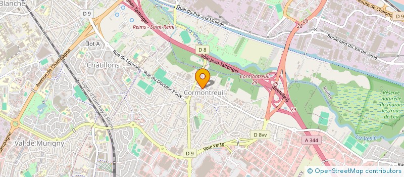 localisation de l'entreprise LES COFFRES BUISSONNETS  CORMONTREUIL