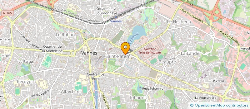 localisation de l'entreprise LES COGZ à VANNES