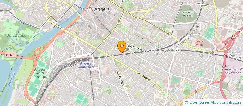 localisation de l'entreprise LES COIFFERIES à ANGERS