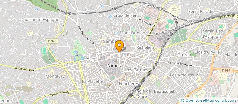 localisation de l'entreprise LES COIFFEURS DU GARD à NIMES