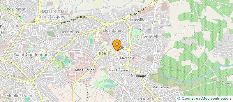 localisation de l'entreprise LES COIFFEURS DU MAS  CABESTANY