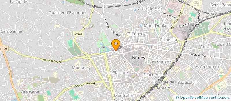 localisation de l'entreprise LES COIFFEURS DU QUAI  NIMES