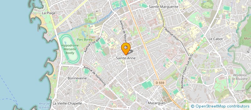 localisation de l'entreprise LES COIFFEURS DU SUD SAINT ANNE EURL MADAME PARAT LAETITIA à MARSEILLE