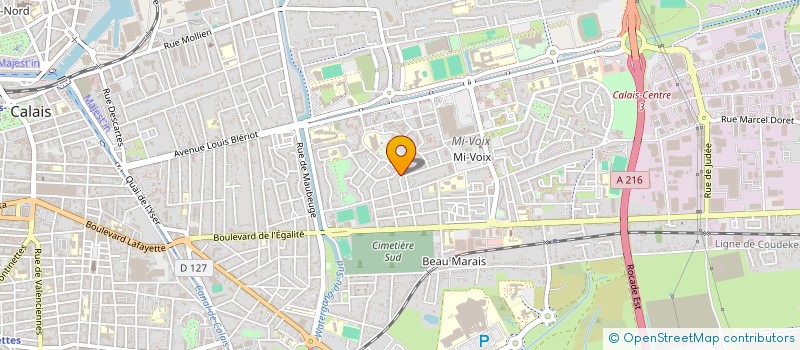 localisation de l'entreprise LES COIFFEURS VISION à CALAIS